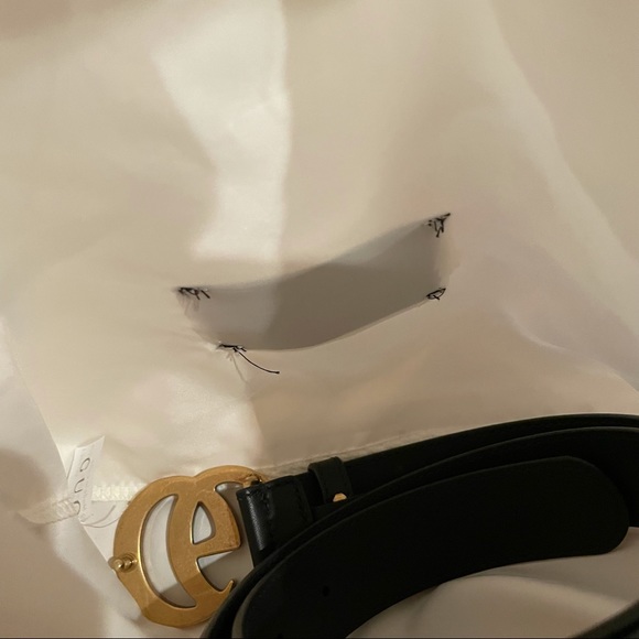 Gucci Leather belt with Double G buckle